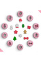 New Year's Mini Polymer Clay Cutter Pack, 10 Model Polymer Clay Molds, No: 961
