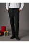 Fabric Trousers Slim Fit Lace Waist Pocket Detailed Ankle Length - 3