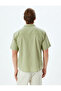 Linen Blended Shirt Short Sleeve Basic Pocket Detailed - 4