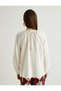 X Selected by Melis Ağazat - Window Detail T-Shirt Long Sleeve Modal Fabric Loose Fit - 5