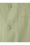 Linen Blended Shirt Short Sleeve Basic Pocket Detailed - 6