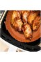 Colorful Heat Resistant Washable Silicone Oven and Airfryer Round Baking Mat 20 cm (5224) - 4