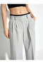 Palazzo Trousers Wide Leg Regular Waist Viscose Mixed - 5