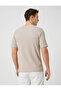 Basic T-Shirt, Collar, Buttoned, Slim Fit, Short Sleeve - 4