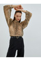 Viscose Short Sleeve Loose Fitting Polo Neck Blouse