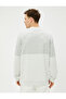 Crew Neck Sweater Color Blocked Long Sleeve - 4