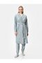 Fleece Dressing Gown Long Waist Belted Pocket - 3