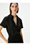Chiffon Shirt Short Sleeve Classic Collar