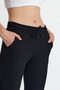 Women's 2 Thread Knitted Jogger Sweatpants with Elastic Legs - 6