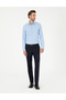 Dark Blue Oxford Slim Fit Long Sleeve Shirt 50292539-Vr032 - 4