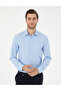 Dark Blue Oxford Slim Fit Long Sleeve Shirt 50292539-Vr032 - 3
