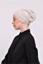 Beige Back Tied Hijab Bonnet Viscose Fabric Seamless Interlocking Lycra Inner Bonnet 3010_12 - 3