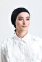 Black Back Tied Hijab Bonnet Combed Cotton Fabric Plain Bonnet 1011_01