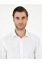 White Slim Fit Textured Long Sleeve Shirt 50296573-VR013 - 2