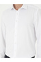 White Slim Fit Textured Long Sleeve Shirt 50296573-VR013 - 7