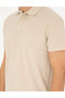 Beige Slim Fit T-Shirt 50296569-Vr011 - 7
