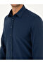 Navy Blue Slim Fit Long Sleeve Shirt 50298054-Vr033 - 7