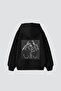 All Eyez on Me Printed Oversize Unisex Premium Black Hoodie