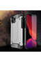 متوافق مع هاتف iPhone 12 Pro - حافظة واقية مزدوجة الطبقات من نوع Crash Military Tank - أسود - 7