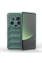 Xiaomi Mi 13 Ultra - Case Flexible Tpu Hollowed Back Surface Design Ethnic Silicone Cover - Dark Green