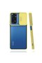 Xiaomi Redmi Note 11 Global - Case Slide Sliding Back Frosted Lens Cover - Yellow