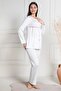 Women's Robe and Robe Set for Winter, Maternity 2-Piece Pajama Set, 75% Cotton, 20% Viscose, 5% Lycra - 5