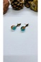 Crystal Cut Earrings with Handmade Brass Apparatus - 2