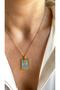 Sun Tarot Necklace - Steel Gold Style - 4