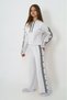 Girls' 100% Cotton Hooded Long Sleeve Oversized Top & Bottom Tracksuit Set - 5