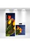 Refrigerator and Dishwasher Cover Self Adhesive Foil Covering Tulips
