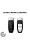 Audi Compatible A3, A4, A6, A7, A8, B9, C8, 4K, D5, S7, S8, Q7, Q8, E-Tron Silver Edge Tpu Key Case Cover (Black) - 2