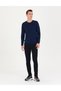Light Navy Blue Slim Fit Crew Neck Basic Knitwear Sweater 50276349 -Vr059 - 4