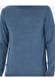 Blue Slim Fit Half Turtleneck Wool Blended Basic Knitwear Sweater 50270055-Vr036 - 6