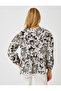 Floral Blouse V Neck - 4