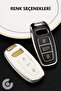 Audi Compatible A3, A4, A6, A7, A8, B9, C8, 4K, D5, S7, S8, Q7, Q8, E-Tron Silver Edge Tpu Key Case Cover (Black) - 8