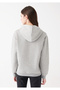 Women's Hooded Gray Basic Sweatshirt167299-82816 - 4