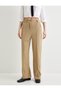 Fabric Pants High Waist Wide Leg Comfortable Fit Ribbed Pocket - 3