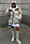 Beige Plush Oversize Coat Mg1371 - 4