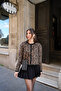 Leopard Patterned Crew Neck Cardigan - 2