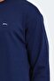 Casual Comfortable Round Neck Men's Tracksuit Set Navy Blue - 5