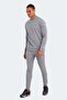 Casual Crew Neck Men's Tracksuit Set Gray - 3