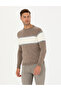 Kum Melange Slim Fit Crew Neck Sweater 50278026-Vr123 - 4