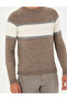 Kum Melange Slim Fit Crew Neck Sweater 50278026-Vr123 - 7