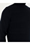 Navy Blue Slim Fit Turtleneck Sweater 50281831-Vr033 - 7