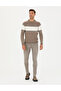 Kum Melange Slim Fit Crew Neck Sweater 50278026-Vr123 - 5