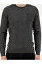 Dark Gray Slim Fit Crew Neck Sweater 50281779-Vr080 - 6