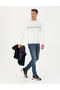 Ecru Slim Fit Crew Neck Knitwear Sweater 50278095-Vr019 - 2