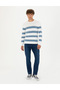 Ecru Slim Fit Crew Neck Knitwear Sweater 50278087-Vr019 - 4