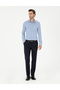 Blue Lycra Extra Slim Fit Long Sleeve Shirt 50294171-Vr036 - 4