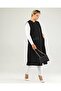 Women's Large Size Long Vest with Leather Pockets - 6